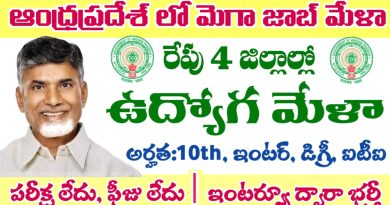 Mega Job Mela: రేపు 4 జిల్లాల్లో ఉద్యోగ మేళా నిర్వహణ.. అర్హతలు: 10th, ఇంటర్, డిగ్రీ, ఐటీఐ, డిప్లొమా