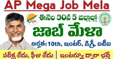 AP Mega Job Mela: ఆంధ్రప్రదేశ్ లో ఈనెల 30న 5 జిల్లాల్లో మెగా జాబ్ మేళా నిర్వహణ