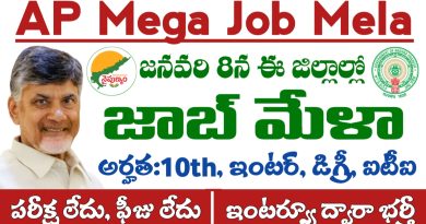 AP Mega Job Mela: ఆంధ్రప్రదేశ్ రాష్ట్రంలో రేపు మెగా జాబ్ మేళా నిర్వహణ.. రాత పరీక్ష లేకుండా ఉద్యోగాలు భర్తీ