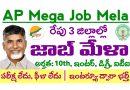 AP Mega Job Mela: ఆంధ్రప్రదేశ్ రాష్ట్రంలో రేపు మూడు జిల్లాల్లో జాబ్ మేళా నిర్వహణ.. రాతపరీక్ష లేకుండా ఉద్యోగాలు భర్తీ