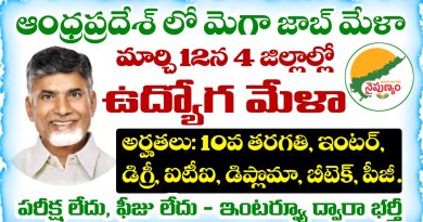 Job Fair: రేపు 4 జిల్లాల్లో జాబ్ మేళా నిర్వహణ.. 10th, ఇంటర్, డిగ్రీ, ఐటిఐ, డిప్లొమా, బీటెక్ అర్హతలు