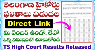 TS High Court Results 2025 Released