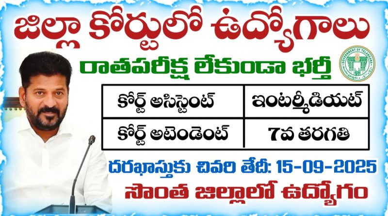 TS District Court Jobs Notification 2025