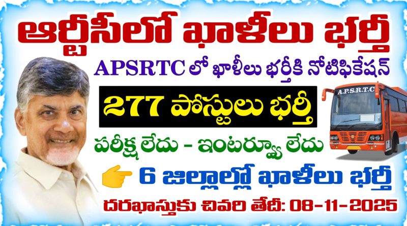 APSRTC Recruitment 2025