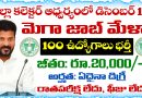 Job Mela: జిల్లా కలెక్టర్ ఆధ్వర్యంలో డిసెంబర్ 1న మెగా జాబ్ మేళా నిర్వహణ