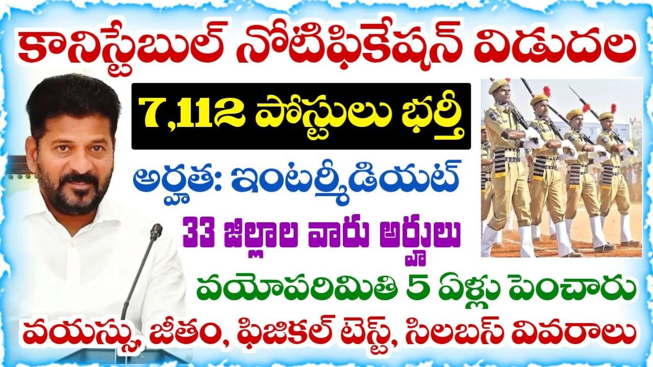 Telangana Police Constable Notification 2026